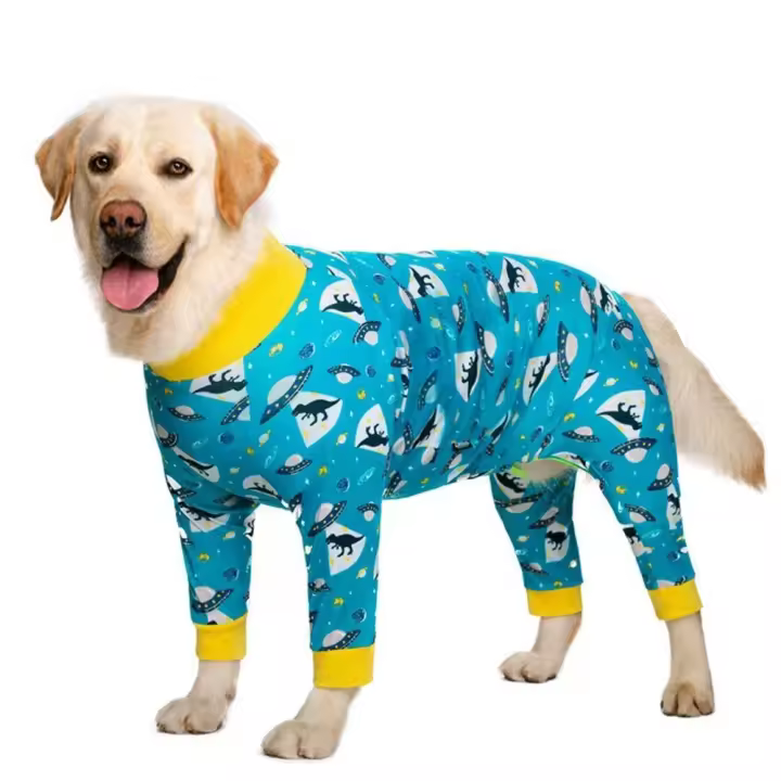 Pijamas para Perros Medianos y Grandes Ropa de Mascota Traje de Mono Abrigo - 1