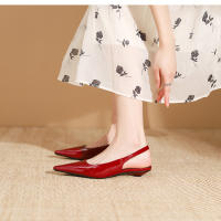 Nuevos zapatos adelgazantes de tacón bajo y poco profundos para mujer, zapatos planos - details 24