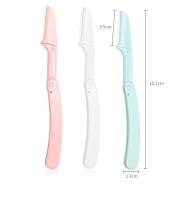 3pcs Afeitadora Facial Para Mujer Plegable Y Segura Anti-Arañazos Herramientas De Maquillaje Cejas Raspador De Cara Para Mujeres - details 7