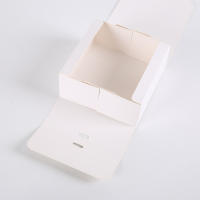 Caja de regalo de papel Kraft blanco, 5 piezas, caja de almacenamiento de dulces, Chocolate, galletas, suministros de fiesta, almacenamiento de ropa para cumpleaños - details 2