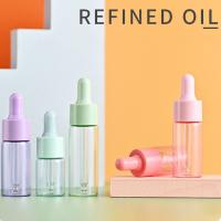Juego de Mini botellas cuentagotas rellenables, Color de macarrón, viales de aceite esencial de vidrio reutilizables, Bombilla de goma, cuentagotas de vidrio vacío, 7 Uds. - details 4