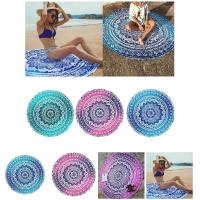 Tapiz redondo de Mandala, Alfombra de Picnic de playa de verano, manta Bohemia - details 4