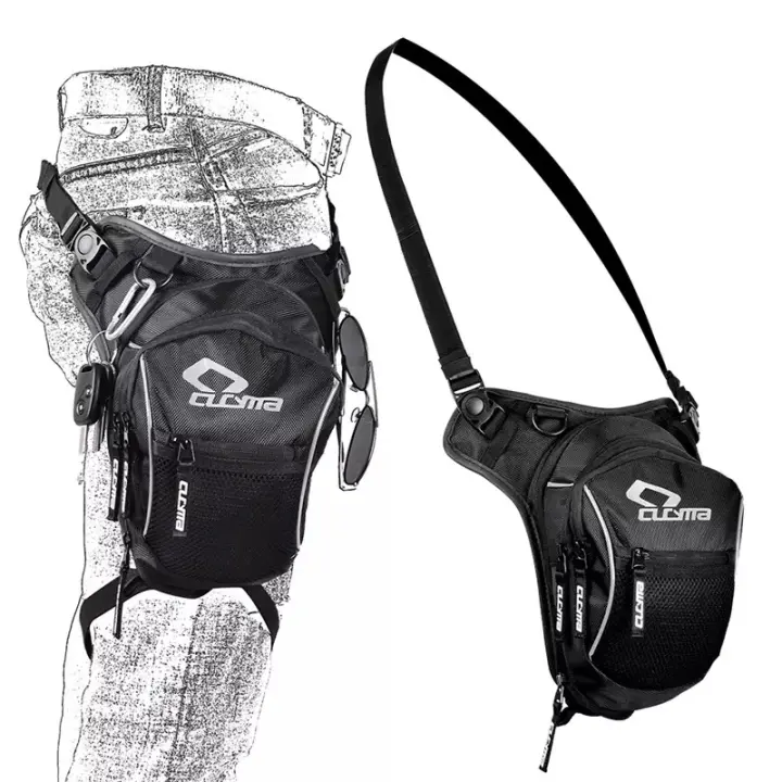 Bolsa de pierna de cintura impermeable para motocicleta, Bolsa transpirable, Mochila Sacoche Alforge para montar, carreras, viajes, Camping - 1
