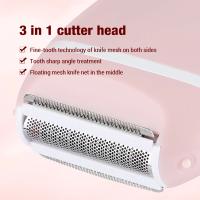 Depiladora eléctrica indolora para mujer, herramientas de depilación, recortador Facial corporal, máquina de afeitar para Bikinis, electrodomésticos - details 2