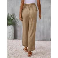Pantalones cortos holgados de cintura elástica para mujer, primavera/otoño 2025, estilo femenino, cómodos y a la moda. - details 3