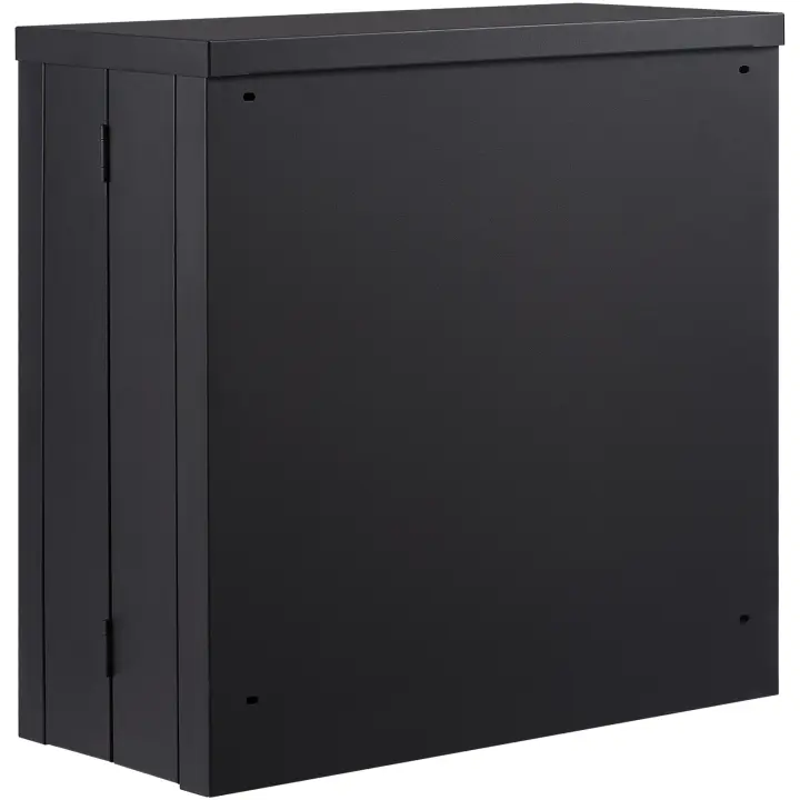 SucceBuy Gabinete de pared plegable, casillero de garaje de metal de 26 pulgadas, capacidad de 240 libras, estante ajustable, cofre de herramientas con puerta magnética para oficina, hogar, almacén, negro - 1