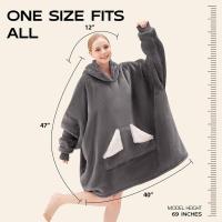 Sudadera con Capucha Grande de Vellón Sherpa Abrigo Cálido y Acogedor para Adultos - details 0