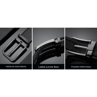 Cinturon cuero para hombre,Cinturón de cuero genuino, Cinturones Cinturon Reversible Hombre ,cinturón de cuero de vaca . - details 15