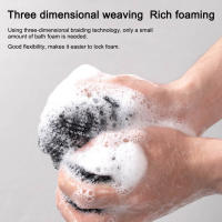 Toalla de Baño Exfoliante Nueva Fibra de Carbono Herramienta de Limpieza para Espalda Toalla de Baño para Lavado Corporal Quitamanchas de Limpieza - details 10