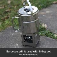 Estufa de Camping Plegable de Acero Inoxidable Mini Portátil para Exteriores - details 1