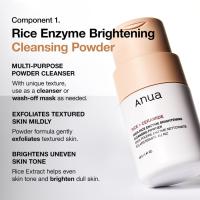 ANUA Rice Trio Set: polvo limpiador de arroz, tónico lechoso y suero hidratante, fabricante de mascarillas faciales de malvavisco, para piel de vidrio, sin fragancia, cuidado de la piel coreano - details 3