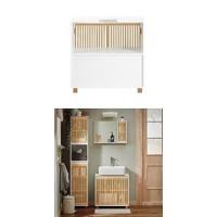 SoBuy Armario de Baño Mueble Baño Auxiliar Organizador con 1 Comportamiento Abierto y 2 Puertas 70 x 35 x 90 cm Blanco BZR121-W ES - details 24