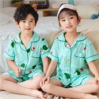 Conjuntos de pijamas de verano para niñas de manga corta para estar en casa - details 1