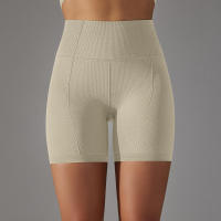 Hamidou-pantalones cortos deportivos de Yoga para mujer, mallas transpirables sin costuras para correr, ciclismo, cintura alta, entrenamiento, gimnasio, Verano - details 29