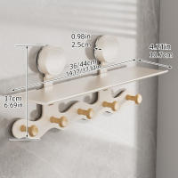Ganchos de puerta con ventosa sin perforaciones, con 5/6 ganchos, decoración de entrada, perchas de ducha, multifuncional, fuerte soporte de carga - details 0