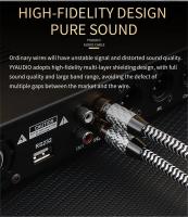 Cable Hifi RCA a XLR Cable RCA estéreo chapado en plata OCC de alta calidad Cable de Audio Hi-Fi Premium de alto rendimiento RCA a XLR - details 1