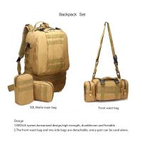 Mochila táctica 4 en 1 para hombre, bolsa de 55L para deportes al aire libre, Camping, senderismo, viajes, escalada - details 2