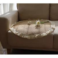 Alfombra de Salón Redonda, Fibra de Yute, trenzada a Mano para Salón, habitación, Decoración - details 5