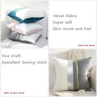 Funda de Cojín de Terciopelo ANUMEI de Lujo Pack de 2 45x45cm 30x50cm Decoración del Hogar Funda de Almohada Decorativa Sofá Diseño Gris Resistente a la Reducción Tipo de Cierre Cremallera - details 4