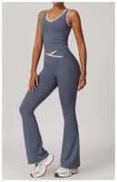 Conjunto de Yoga de 2 Piezas Trajes de Entrenamiento de Poliéster para Fitness - details 15