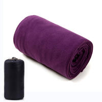 Saco de dormir de forro polar suave, manta de Camping ultraligera, sábanas de viaje al aire libre, tienda de campaña, cama cálida - details 10