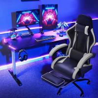 Silla de Juegos Ergónómica Silla de Oficina con Masajeador Carga de 150kg Ajustable Altura - details 17