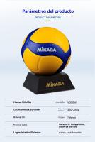 MIKASA V200W,V300W Voleibol La superficie de microfibra con doble hoyuelo estabiliza, voleibol de playa para adultos, balones de fútbol para adultos, deportes de equipo - details 4