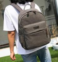 Mochila de lona de gran capacidad para mujer, bolso para portátil - details 1