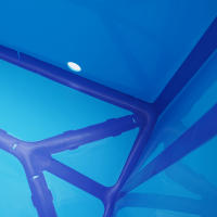 Bañera Plegable de Plástico Engrosado Azul Ideal para Adultos Portátil y Inflable - details 4