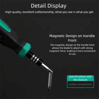 Juego de destornilladores de precisión Torx, Kit de herramientas de reparación hexagonales ranuradas, destornillador magnético de acero inoxidable, reparación de portátiles - details 2