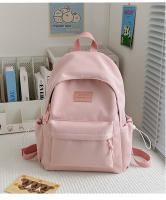 Mochilas simples y versátilesMochila para estudiantes de secundaria Mochila para estudiantes universitarios de gran capacidad Mochila de color sólido de estilo coreano - details 27