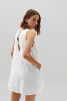 Falda francesa de algodón puro blanco Dre Fresh A-line estilo suave informal para mujer Otoño Invierno nueva colección - details 9