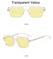 Gafas De Sol cuadradas con montura pequeña para mujer, gafas De Sol De lujo a la moda De diseñador De marca para mujer, gafas De Sol Vintage huecas De leopardo azul - details 16