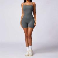 Conjunto de yoga corto sin espalda para mujer, ropa deportiva de una pieza, Tre de Fiers, traje de entrenamiento de verano - details 7