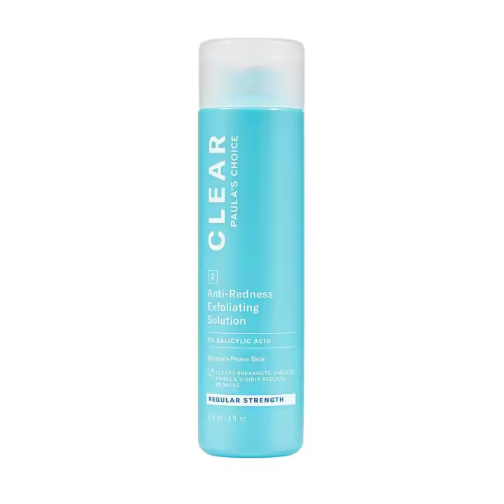 Paula's Choice CLEAR Solución exfoliante antienrojecimiento, exfoliante con ácido salicílico al 2%, para acné y brotes de leve a grave, - 1