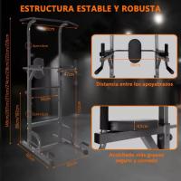 ESTACIÓN DE FITNESS, TORRE DE TRACCIÓN, MULTIFUNCIÓN, GRUPO DE PESAS, ENTRENAMIENTO EN CASA, ACERO DE ALTA CALIDAD, ENVÍO DESDE EUROPA, PESO SOPORTABLE 200KG - details 6