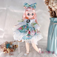 Muñecas de Ojos de Anime para niños y niñas, Cara de cómic articulada con bolas, vestidos, ropa, vestido, 30cm, 1/6 - details 7