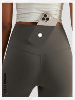 Pantalones largos de Yoga para mujer, pantalones deportivos ajustados, BLB, melocotón móvil - details 1
