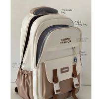 Mochila Escolar De Color Suave Para Niña, Estilo Universitario, Versión Coreana, Con Letras Simples, Para Estudiantes De Primaria Y Secundaria - details 10