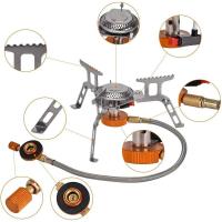 Estufa de gas para acampar, quemador exterior, calentador de alta potencia, cocina, barbacoa, artículos de viaje, equipo de picnic - details 2