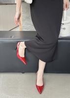 Nuevo tacón fino puntiagudo temperamento de tacón alto moda francesa fina sexy hermosa bolsa sandalias de cabeza zapatos de mujer - details 19