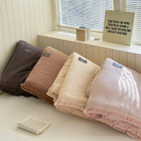 Edredón Bonenjoy con borlas, edredón de algodón, colcha de Color sólido, manta gruesa, edredón para adultos y niños, edredón para cama 90/105 - details 3