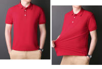 Tiktok POLO camisa de los hombres 2025 novedad de verano cuello sólido Casual algodón transpirable negocios camiseta de manga corta - details 24