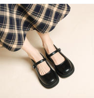 Nuevo Four Seasons Commuter francés boca ligera plataforma tacón zapatos de las mujeres británico pequeño zapatos de cuero - details 16
