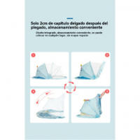 Cuna mosquitera niños plegable bebé mosquitera cubierta yurta sin fondo libre instalación antimosquitos cubierta - details 0