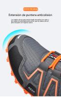 Zapatillas de senderismo al aire libre para hombre, zapatos planos de escalada, Trekking con cordones, ciclismo de montaña, transpirables - details 12