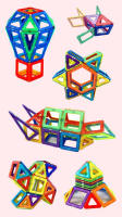 Bloques Magnéticos 3D 58 Piezas con Ruedas de Torre Giratoria Juego Educativo - details 8