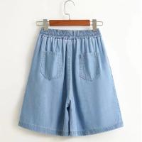Pantalones cortos deportivos de seda de hielo para mujer, pantalones cortos transpirables de secado rápido para correr, ropa deportiva holgada ancha de cintura alta para gimnasio y entrenamiento de verano - details 1
