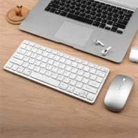 Teclado inalámbrico con Bluetooth, Mouse de tres modos, teclado recargable, soporte para tableta, ordenador portátil, Plata - details 3
