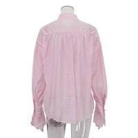 Bornladies-Camiseta de manga larga para mujer, Top de campaña versátil de Color sólido con cuello holgado a la moda para oficina, otoño - details 14